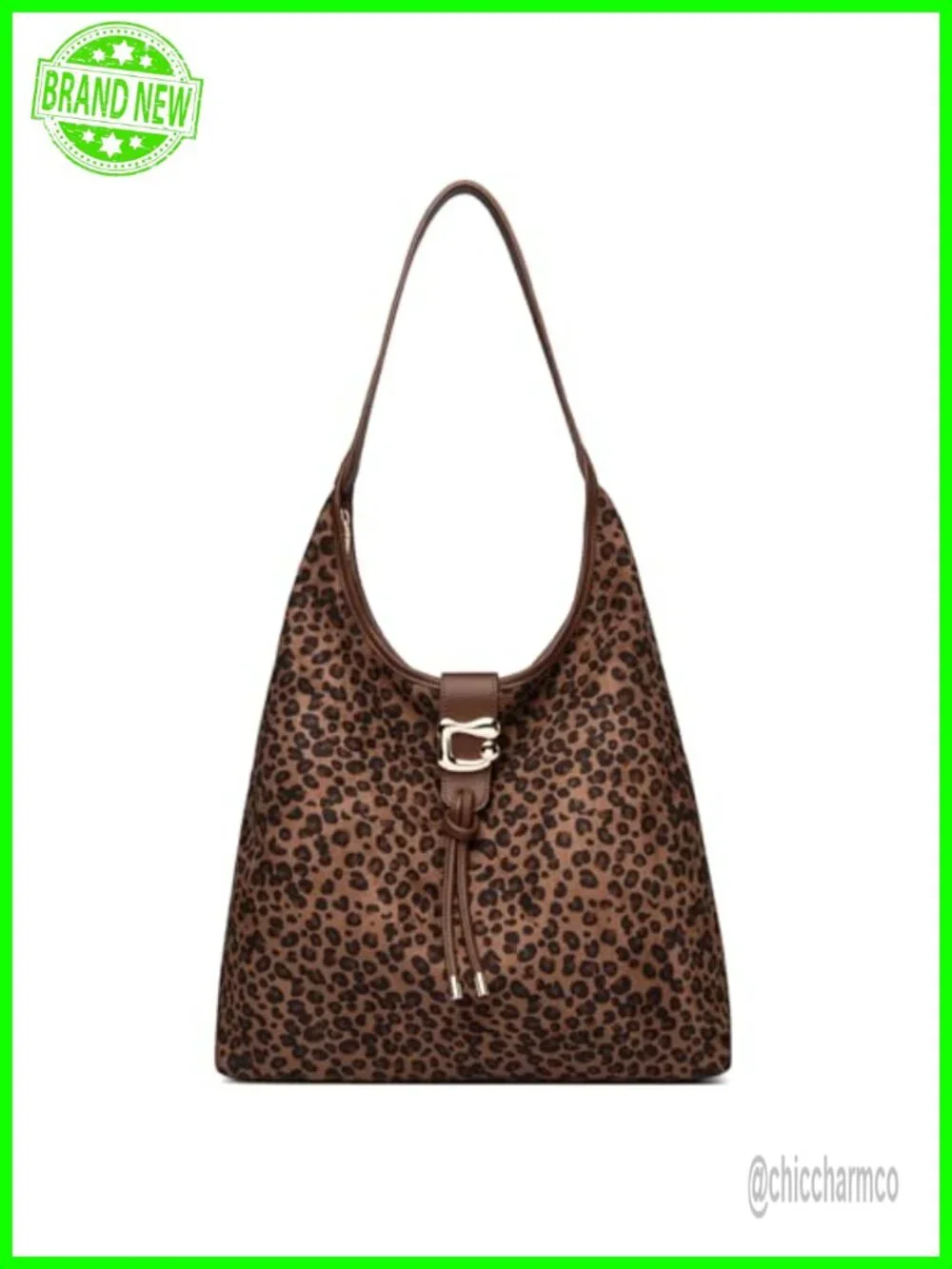 Large Faux Suede Hobo Bag with Zipper and Tassel Slouchy Shoulder Tote
